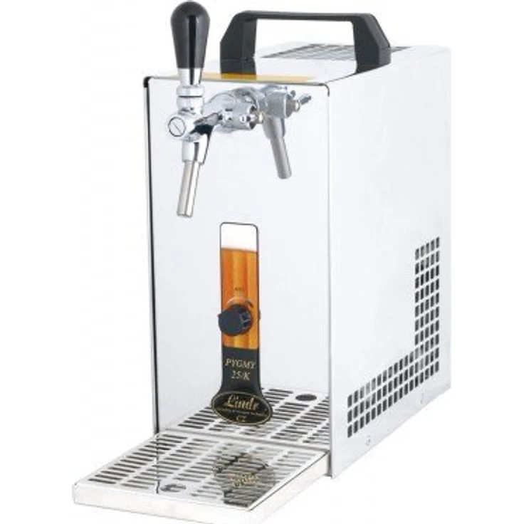 ich-zapfe PYGMY 25/K, Bierzapfanlage mit Membranpumpe, 35 l/h, Edelstahl, umweltfreundliches Kühlmittel R290 – Bild 1