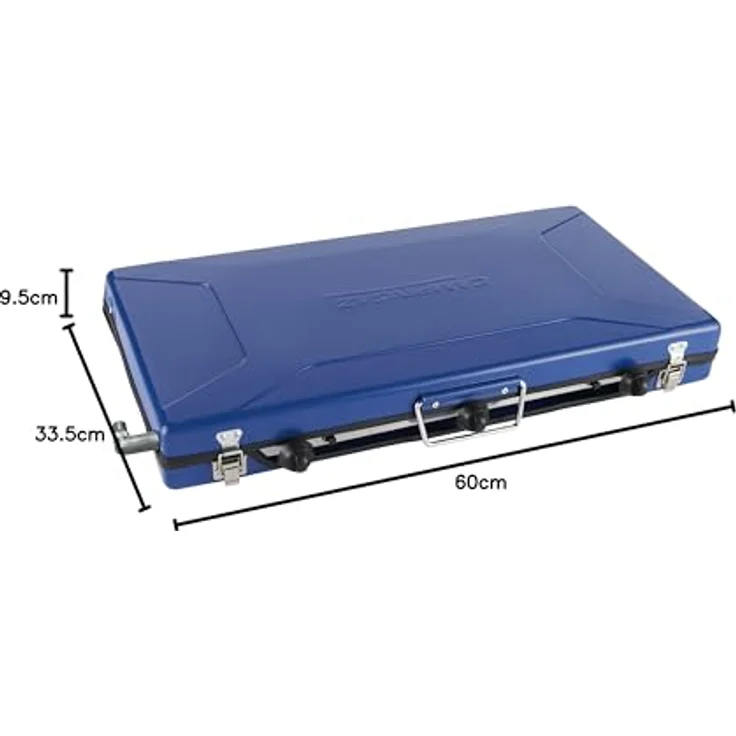 Campingaz Zweiflammkocher Camping Vario Fold, zum Kochen und Überbacken, klappbar, Art. 2000028967, blau – Bild 10