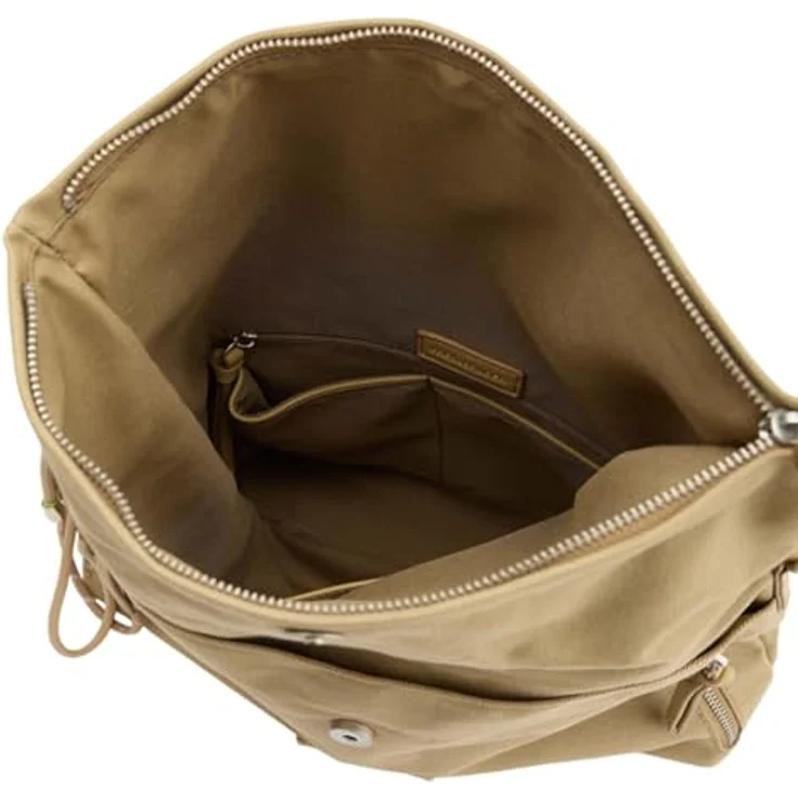 FredsBruder Carry Me Everywhere, Schultertasche aus robustem Canvas-Material, 34 cm, Grün, mit abnehmbarem und verstellbarem Umhängeriemen, Magnet- und Reissverschluss – Bild 3