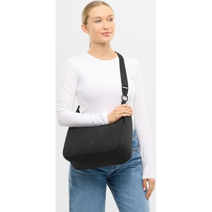 Johnny Urban Mary Schultertasche, 30 cm, schwarz, 100% Polyester, kompakt und stylish – Bild 3