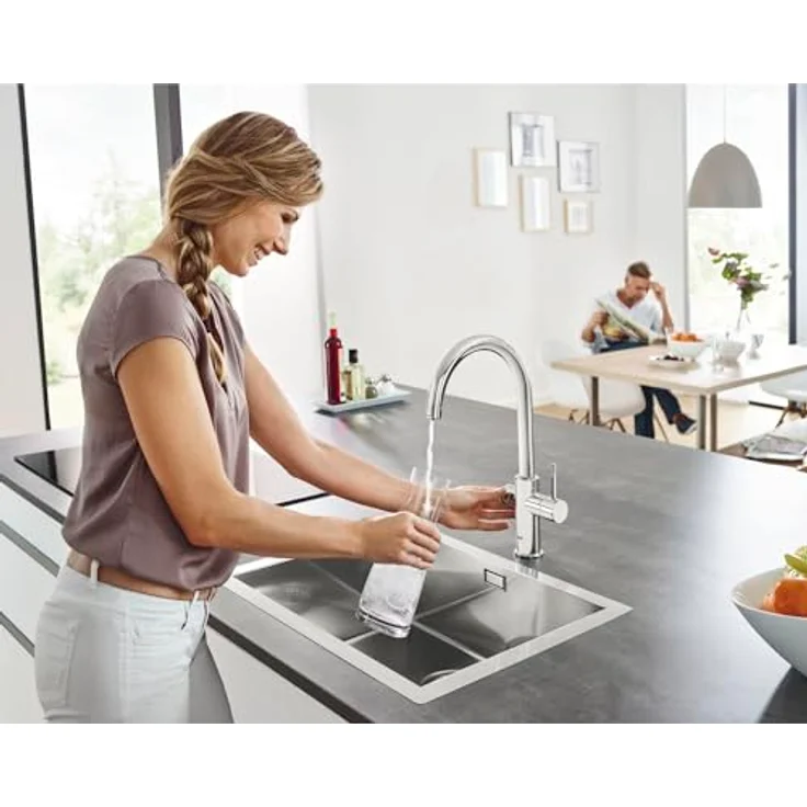 Grohe Blue Home, Wasserfilter Standard, Schwarz, Hebelgriffe, Typ L, Keramik, versandkostenfrei – Bild 4
