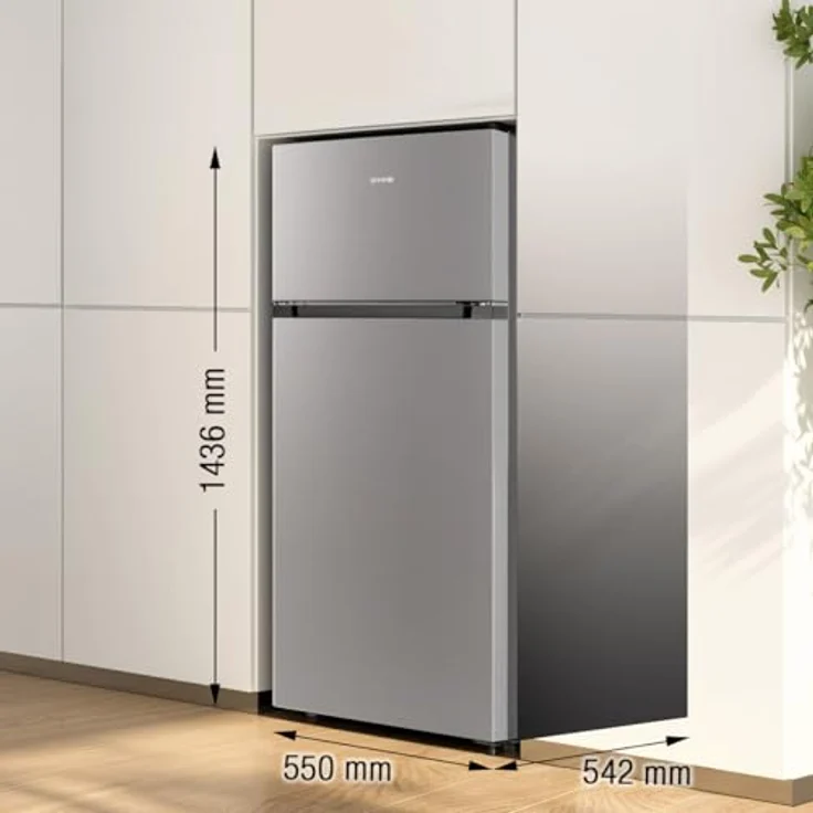 Gorenje RF414EPS4 Kühl-Gefrierkombination, freistehend, silber, LED, Breite 55 cm – Bild 4