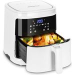 Aigostar Heißluftfritteuse Cube, 7L, 7 Programmen, ohne Öl, für 6-10 Personen, 1900,00 W, Display, Schwarz 