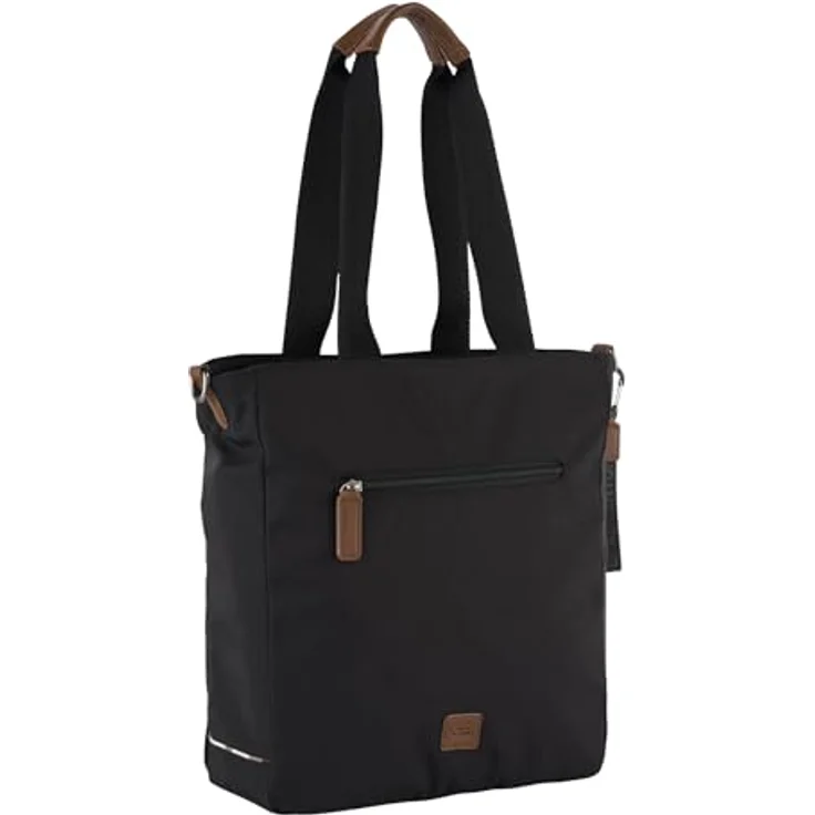 camel active Shopper Aurum, mittelgroße Einkaufstasche aus recyceltem, robustem Nylon, leichtgewichtig mit feinen Details und altsilberfarbenen Beschlägen – Bild 2