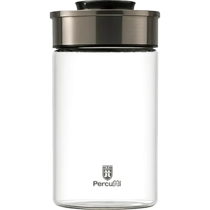 BURI Vorratsglas Vakuumglas 3er Set 1300ml | Luftdicht, mottensicher, Edelstahl Deckel, Vakuum Klick-Mechanismus, spülmaschinenfest, stapelbar – Bild 2