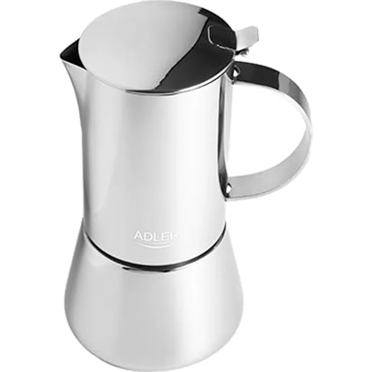 Adler Espressokocher AD 4419, Espresso Kaffeemaschine, 350ml, Spülmaschinenfest, Edelstahl, silber – Bild 3