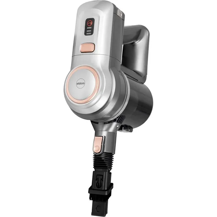 Eldom CORDLESS VACUUM CLEANER OB210, kabelloser Handstaubsauger mit 150 Watt Leistung, 22,2 Volt Akku und 1-Liter-Behälter, silber
