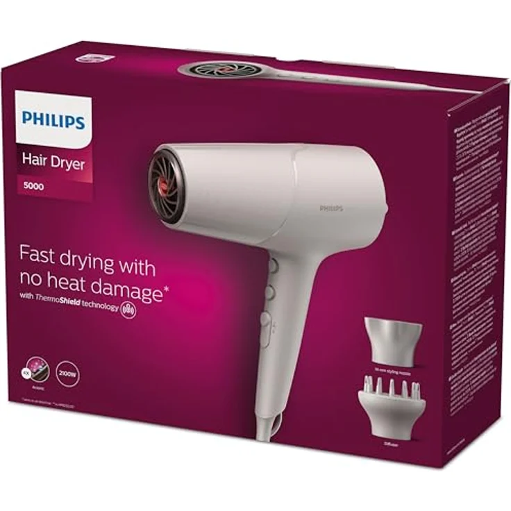 Philips Haartrockner BHD501/20, Weiß, 2100 W – Bild 2