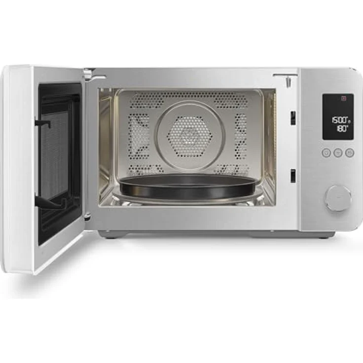 Smeg MOC02WHMEU, Kombi-Tisch-Mikrowelle mit 9 Garfunktionen, Air-Fry, Umluft, 25 Automatikprogrammen, LCD-Farbdisplay, weiß – Bild 5