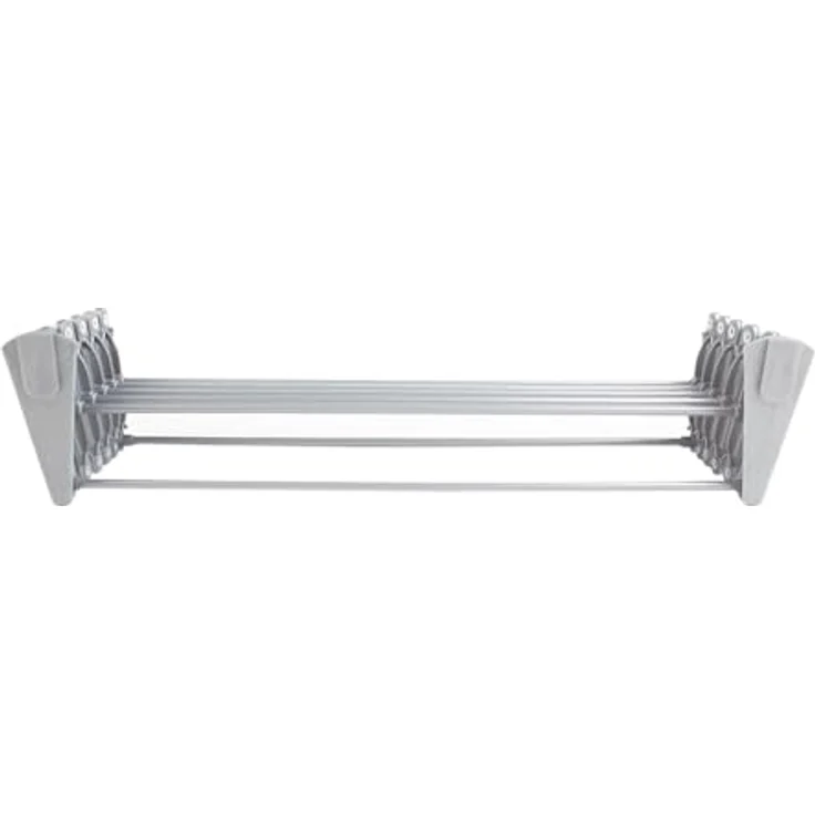 ABJ Wäschetrockner, wandmontiert und klappbar, grau, 60 cm  – Bild 2