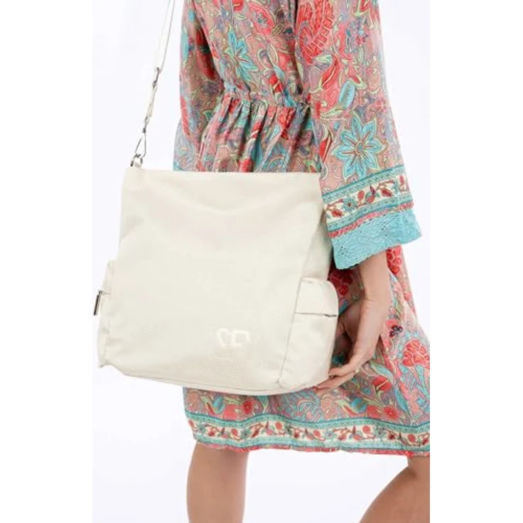 SURI FREY Umhängetasche Crossover Bag, Ecru (creme), praktische Größe, stufenlos verstellbarer Schulterriemen – Bild 4