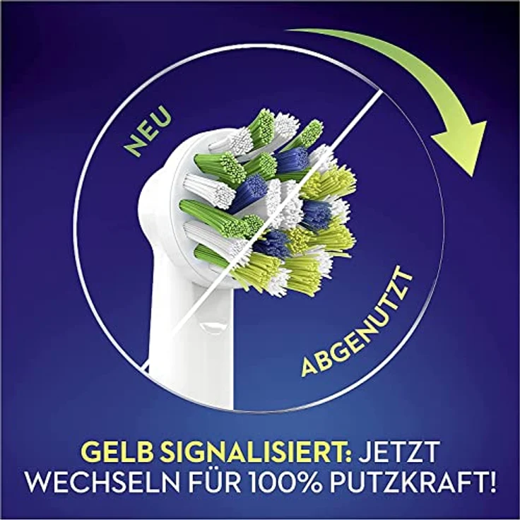 Oral-B CrossAction Aufsteckbürsten mit CleanMaximiser-Borsten für ganzheitliche Mundreinigung, 10 Stück – Bild 5