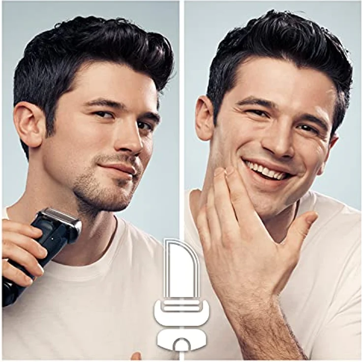 Braun Series 8 Rasierer Herren mit 3+1 Scherkopf, Elektrorasierer & Trimmer für Präzision, Sonic-Technologie & 40°-Kopf mit Konturenanpassung, Wet & Dry, Geschenk Mann, 8410s, schwarz – Bild 2