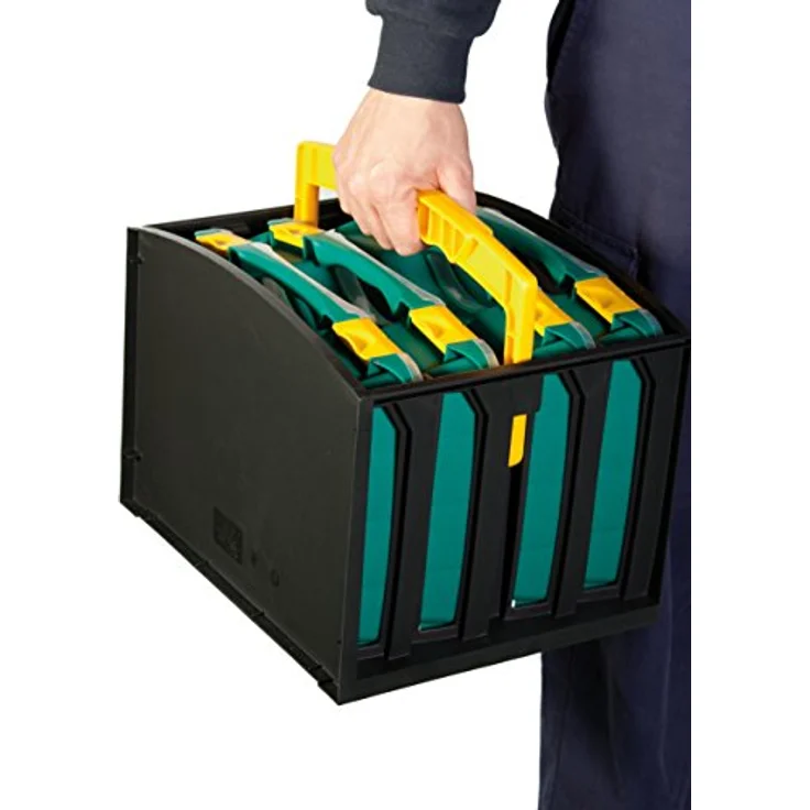 TAYG Multibox N° 1 (inkl. 4 Kleinteileboxen N° 22, Aufbewahrungssystem für Kleinteile, Box stapelbar, für Werkzeug, Maße 335x250x275 mm) 484960 – Bild 4