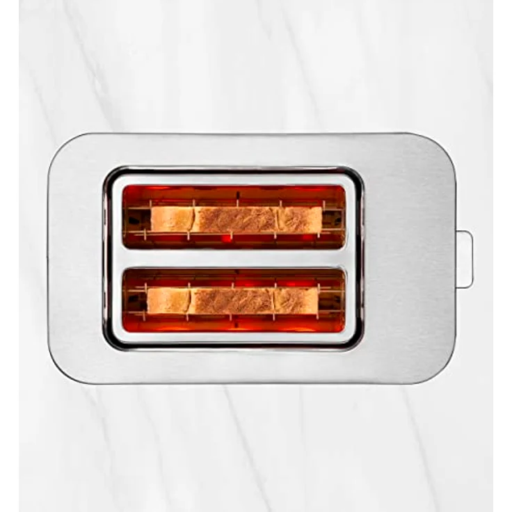 Ufesa Duo Delux Toaster 2 Scheiben aus Edelstahl, LCD-Digitalbildschirm, 850 W, 2 Breite Schlitzen, 7 Bräunungstufen – Bild 4