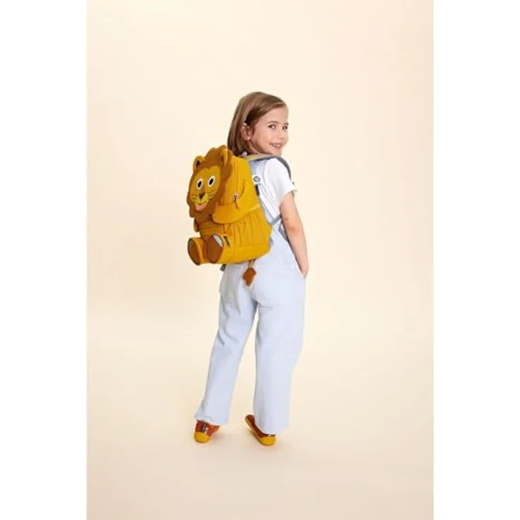 Affenzahn Large Friend Löwe, Freizeitrucksack aus strapazierfähigem Textil für den täglichen Gebrauch – Bild 2