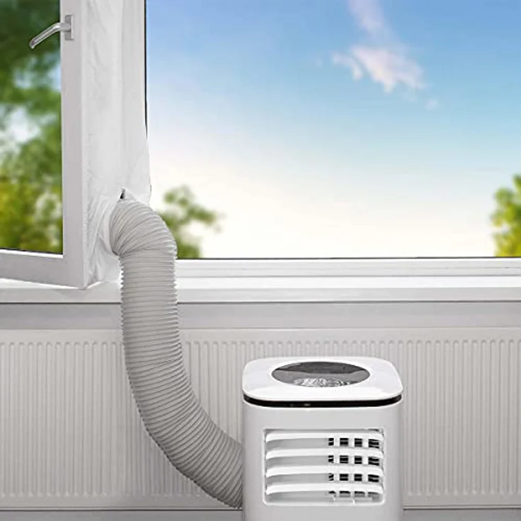 Nedis ACWS4M, Fensterdichtung für mobile Klimaanlagen, einfach zu installieren, geeignet für Fenster bis 400 cm, Weiss – Bild 1