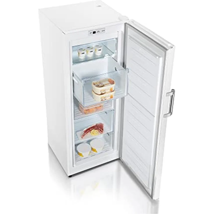 HEINRICHS Gefrierschrank, Freezer, No-Frost Schutz, 4x Gefrierschublade +1x Gefrierfach, LED-Display,Airflow, wechselbarer Türanschlag, Alarmfunktion, Temperatur:-14°C~-24°C, Heinrich´s (weiß) – Bild 3