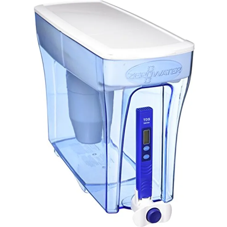 ZeroWater Wasserspender für 30 Tassen mit fortschrittlichem 5-Stufen-Filter + Wasserqualitätsmesser, 7,1 Liter, KC54962