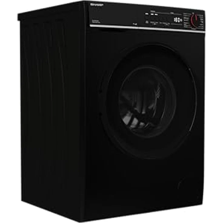 SHARP ES-PRO014BA-DE Waschmaschine Frontlader, 10kg, Smarte Bedienung per Veezy App, Dampffunktion, Inverter, 15 Programme, AquaStop, Schwarz – Bild 2