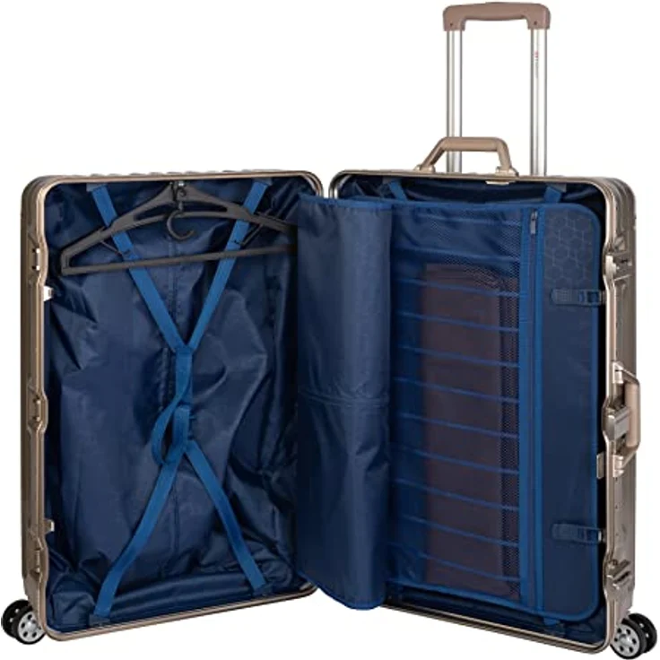 Travelhouse London Hartschalen Koffer - 75cm, Gold - 4X 360° Rollen, 2X TSA – Bild 3