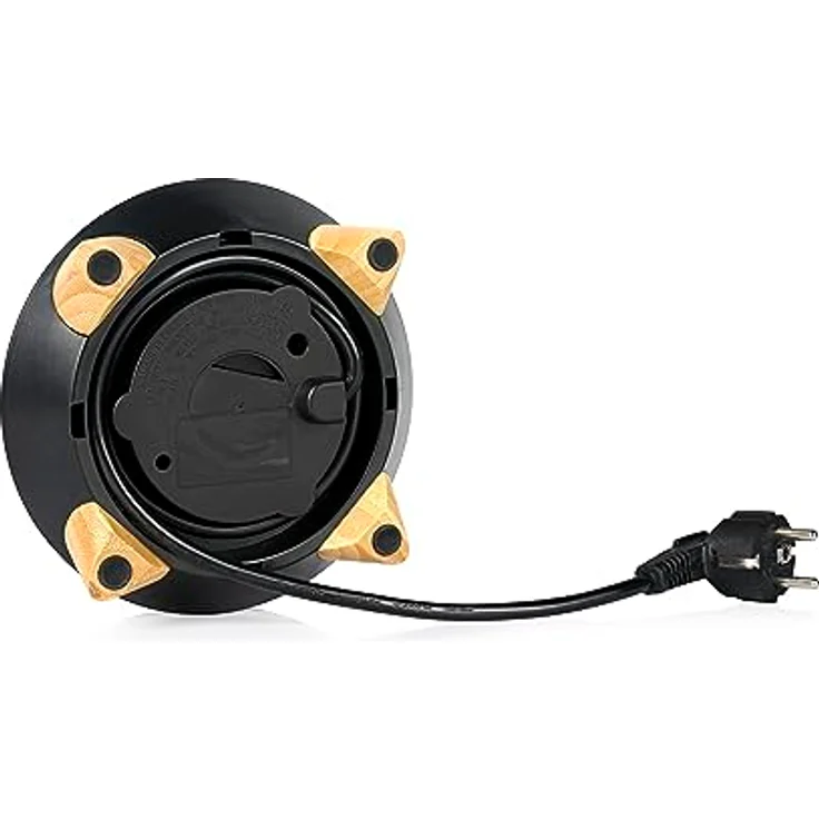 Princess Wasserkocher Pure - 1,7 L - Bambusdesign - 360° drehbar - 3000 W - Mattschwarz – Bild 4