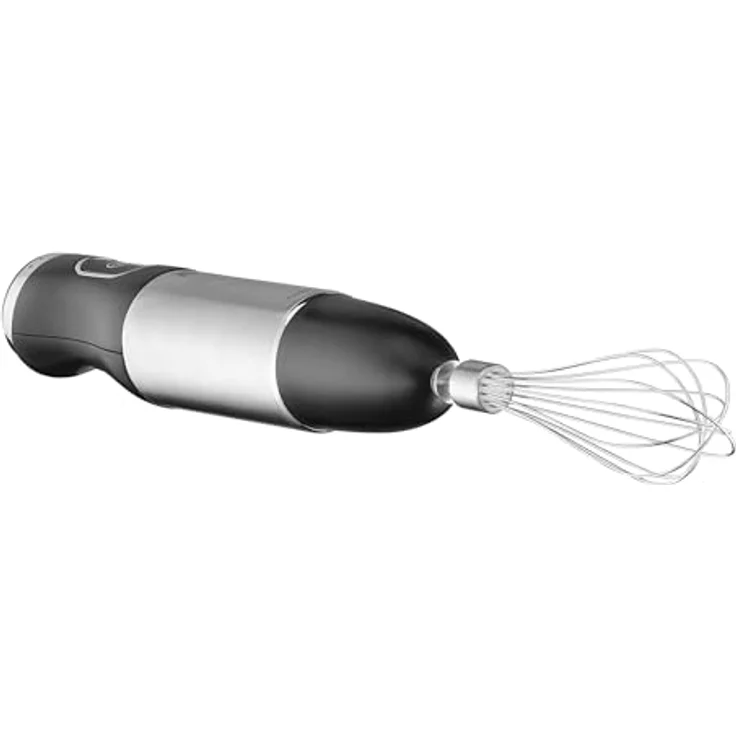 WMF Kult X Stabmixer-Set 3200002007, 600W, 4 Klingen, inkl. Messbecher 700ml, Zerkleinerer-Aufsatz, Schneebesen, Kartoffelstampfer, mit Deckel, schwarz, edelstahl – Bild 13