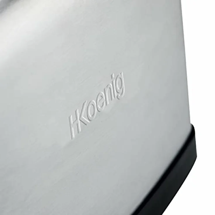 H.Koenig Scheiben TOAS7 2 Brotschlitze Toaster, Edelstahl, 7 Bräunungsstufen, Auftaufunktion, Stainless Steel, Silver, Extra breit – Bild 4