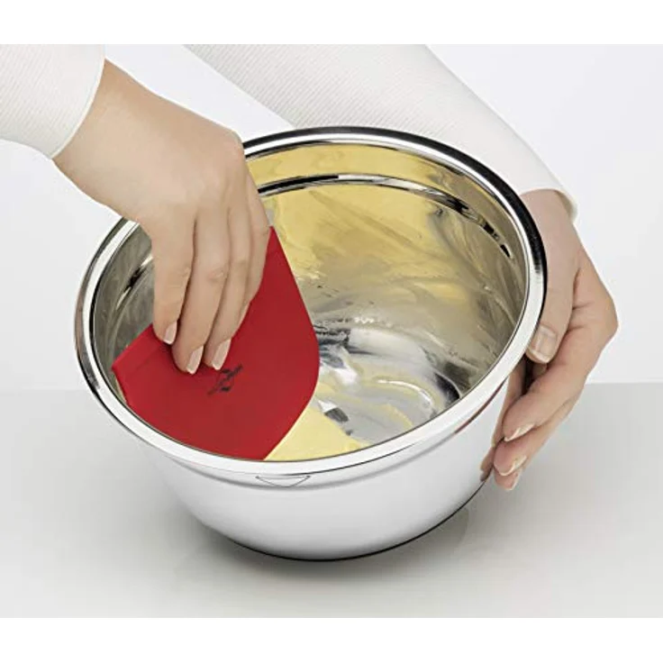 Küchenprofi Teigschaber Set, 18/8 Edelstahl & Kunststoff, Spülmaschinenfest, 3-teilig, Teigportionierer mit Messskala, Bunt, zum Portionieren, Schaben und Verteilen von Teig – Bild 3