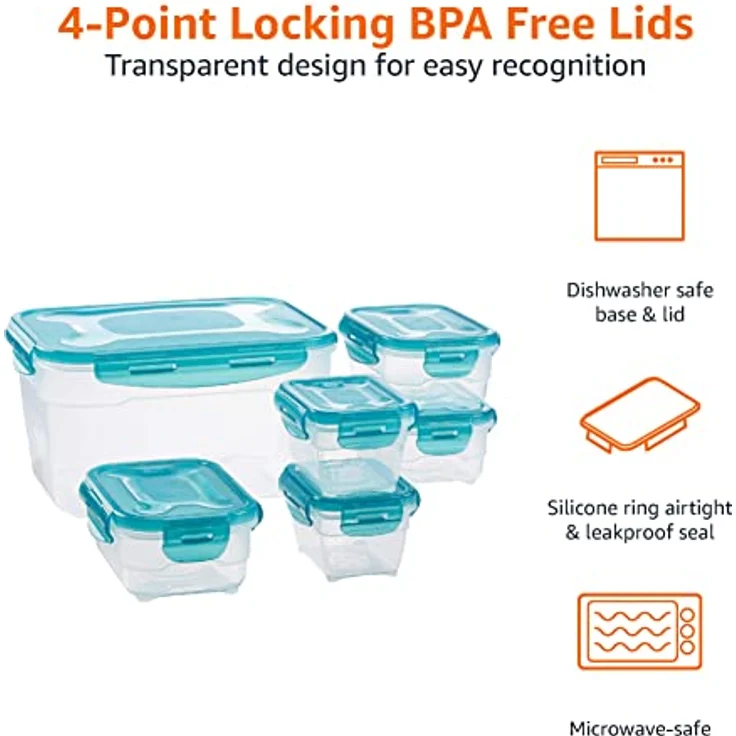 AmazonBasics 6 pcs Food Storage Set – Bild 3