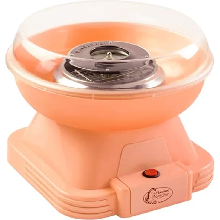 Bestron Zuckerwattemaschine ACCM400PE, 500 W in Orange - inklusive Löffel und Stäbchen – Bild 1