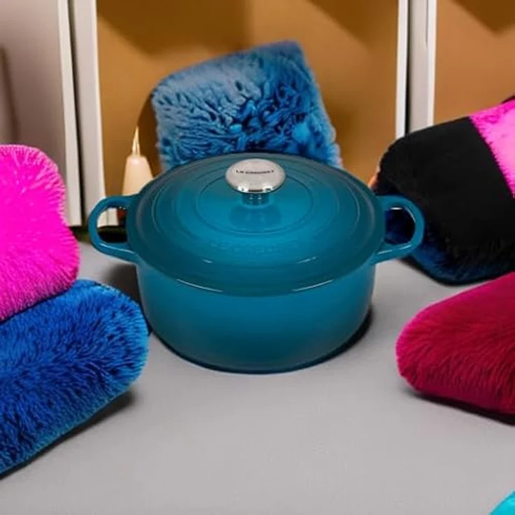 Le Creuset Signature Bräter, rund, 24 cm, deep teal – Bild 8
