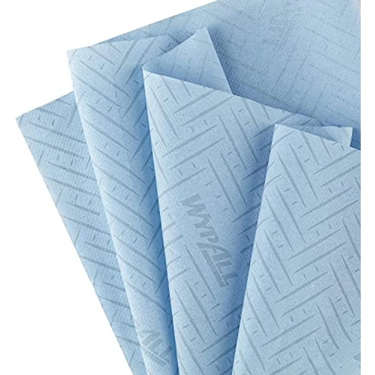 WypAll L10 Papierreinigungstücher für Lebensmittel und Hygiene 7255 – 1-lagige blaue Rolle mit Zentralentnahme – 6 Rollen mit Zentralentnahme x 800 Papierreinigungstücher (insges. 4.800) – Bild 5