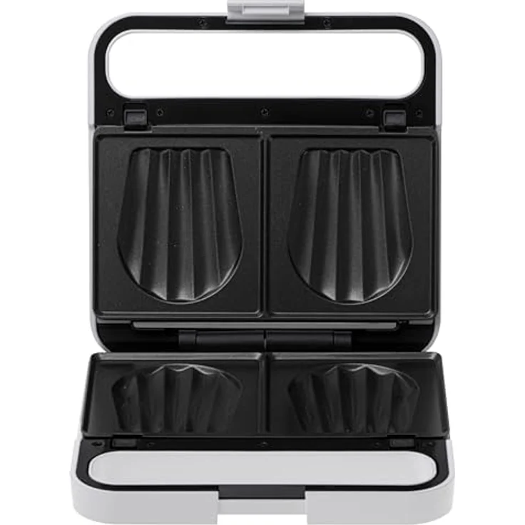 Adler 2-in-1-Sandwichmaker AD 3070, Kontaktgrill, 1100W, antihaftbeschichtet, weiß – Bild 7