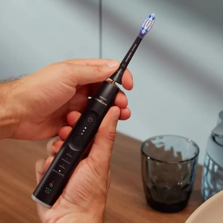Philips Sonicare Series 7100 HX7421/01 Elektrische Zahnbürste, visuelle Andruckkontrolle, 7 Putzeinstellungen, inkl. Reiseetui – Bild 4