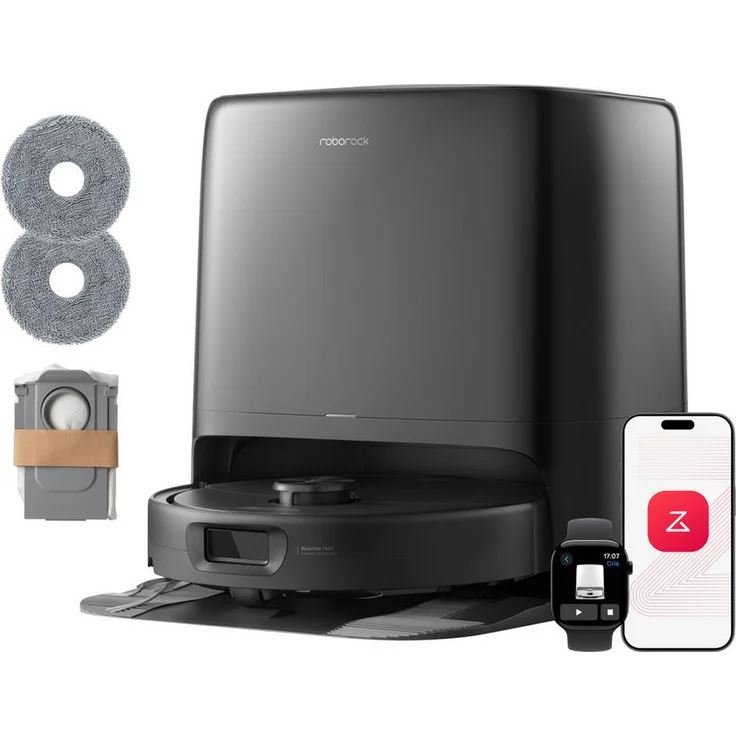 Roborock Qrevo 2 Pro, Saugroboter mit Wischfunktion, 25.000 Pa Saugkraft, Dual Zero-Tangle System, intelligente Hindernisvermeidung