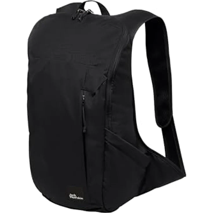 Jack Wolfskin Waimea, leichter Tagesrucksack mit 15 L Volumen, schwarz, gepolstert mit snuggle up Tragesystem, 2 Seitentaschen – Bild 2