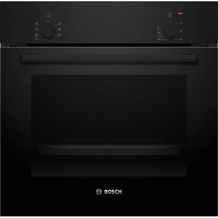 Bosch Serie 2 HBF010BA1, Einbau-Backofen 60 x 60 cm, Schwarz, mit 66 l Garraumvolumen und 5 Beheizungsarten