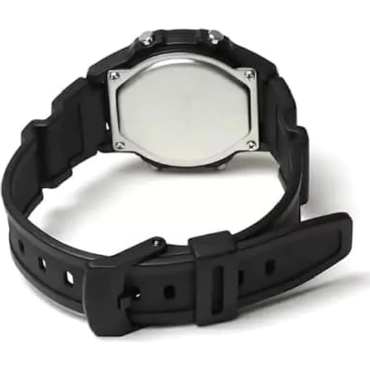 Casio W-220H-1A2VEF, Quarzuhr Alarm-Chrono für Damen und Jugendliche, digitales Zifferblatt, schwarz mit Kunststoffarmband – Bild 3