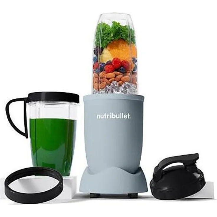 NutriBullet NB907MASL Standmixer 900 W, 0,9 l, Blau, Edelstahlklingen, spülmaschinenfest