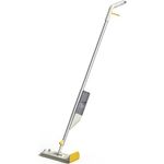 Joseph Joseph CleanTech 2-in-1 Sprühmopp, waschbares Mikrofaser-Pad, nachfüllbare Flasche, 360º schwenkbar, Light Stone