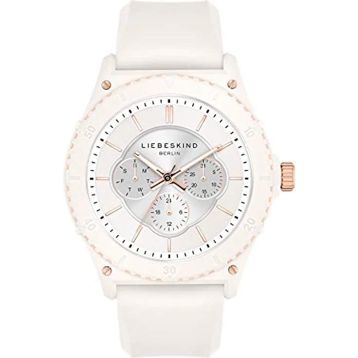 Liebeskind Berlin, Armbanduhr, Damenuhr, Weiss, Analoguhr, 44 mm – Bild 2