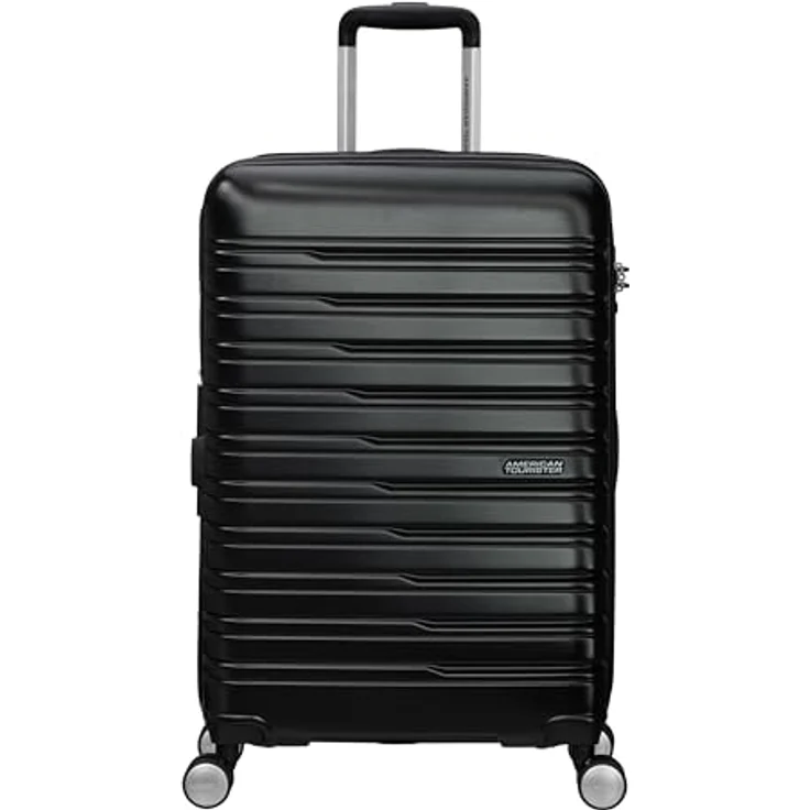 American Tourister Flashline - Spinner M, Koffer, 67 cm, 69/75 L, Schwarz (Shadow Black) – Bild 2
