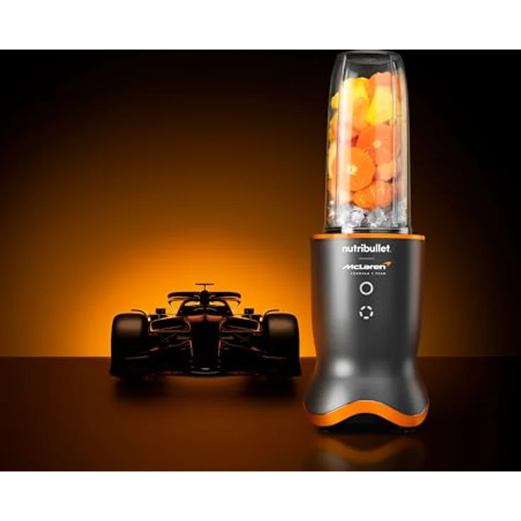 Nutribullet Ultra x McLaren F1 Team, Mixer mit 1200W, leise Technologie, Tritan Bechern 700/900 ml, kompakt, Grau (NB1206GO-MC) – Bild 2