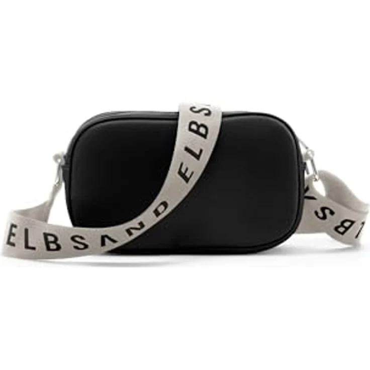 Elbsand Umhängetasche Minibag, Handtasche mit Steppung, Crossbody Bag VEGAN, schwarz – Bild 2