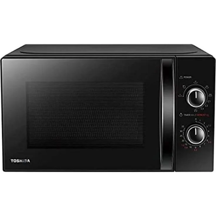 TOSHIBA Mikrowellenherd MW-MG20P, 20 Liter, 800 Watt, mit Grill, Schnellabtauung, Schwarz