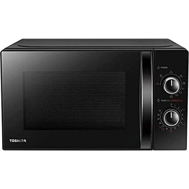TOSHIBA Mikrowellenherd MW-MG20P, 20 Liter, 800 Watt, mit Grill, Schnellabtauung, Schwarz