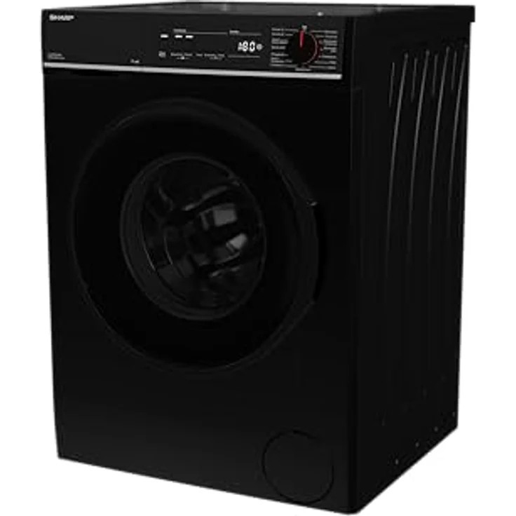 SHARP ES-PRO014BA-DE Waschmaschine Frontlader, 10kg, Smarte Bedienung per Veezy App, Dampffunktion, Inverter, 15 Programme, AquaStop, Schwarz – Bild 5