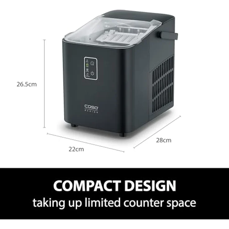 Caso Eismaschine IceChef Compact 3401, leiser Eiswürfelbereiter in modernem Design – Bild 3