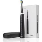 KLAMER Schallzahnbürste, elektrische Zahnbürste mit 30 Tagen Laufzeit, 5 Putz-Modi, integrierter Timer und Abschaltautomatik, inkl. Ladestation, Ersatz-Bürstenkopf und Reise-Etui - Preisvergleich